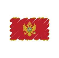 desenho de vetor livre de bandeira de montenegro