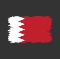 Bandeira do Bahrein com pincel aquarela vetor