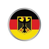 bandeira da alemanha com moldura circular vetor