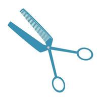 tesouras de cabelo. ícone plana isoleted de ferramenta de cabeleireiro vetor