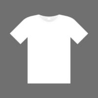 design de maquete de camiseta branca em branco vetor