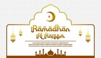 modelo de ilustração ramadhan kareem vetor