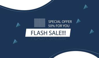 banner de oferta especial de venda flash vetor