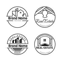 ilustração em vetor logotipo imobiliário