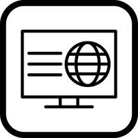 Design de ícone de página da Web vetor