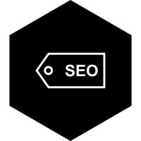 Design de ícone de marca de SEO vetor