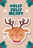 design holly jolly merry vetor