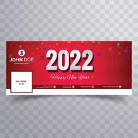 lindo design feliz ano novo 2022 vetor