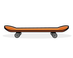 ilustração de skate, vetor de skate, design de skate isolado, ícone de skate