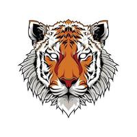 vetor de ilustração de logotipo de cabeça de tigre