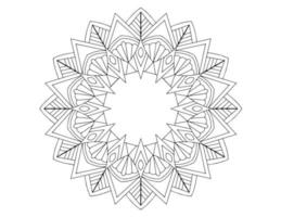 mandala arte design preto e branco, real, vintage vetor