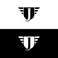 modelo de vetor de design de logotipo de marca de letra j elite premium