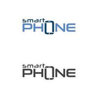 logotipo do telefone inteligente, modelo de marca nominativa, vetor grátis