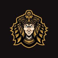 design do logotipo do mascote da Cleópatra