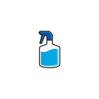 logotipo do frasco de spray ou design do ícone vetor