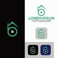 b carta design de logotipo para casa e modelo de logotipo imobiliário. vetor