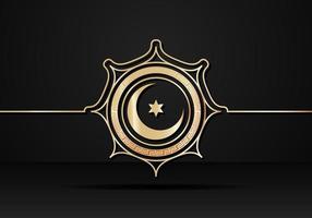 objetos decorativos no Islã. ornamentos de vetor para o mês de ramadã ou eid al-fitr. ilustração vetorial.