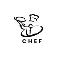 logotipo do chef adequado para logotipo do restaurante vetor