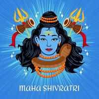 conceito maha shivratri vetor