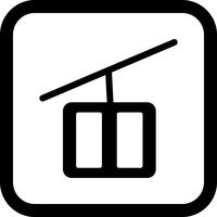 Design de ícone de elevador de cadeira vetor