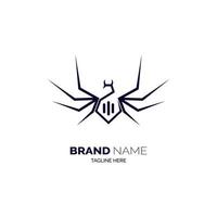 modelo de design de logotipo de aranha para marca ou empresa e outros vetor