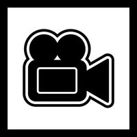 Design de ícone de câmera de vídeo vetor