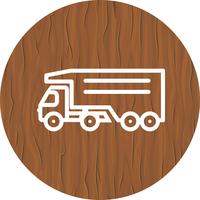 projeto de ícone de caminhão basculante vetor