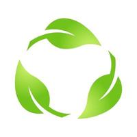 ícone de folha verde eco bio natureza símbolo eco verde para web e negócios vetor
