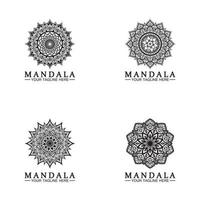 modelo de vetor de design de logotipo de mandala