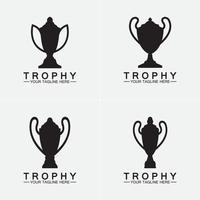 ícone de logotipo de vetor de troféu icon.champions ícone de logotipo de troféu para modelo de logotipo de prêmio vencedor