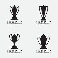 ícone de logotipo de vetor de troféu icon.champions ícone de logotipo de troféu para modelo de logotipo de prêmio vencedor