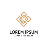 design de logotipo elegante ornamento abstrato, vetor