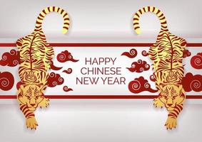 desenho de banner rosa de ano novo chinês vetor