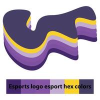 cores hexadecimais do logotipo da esports vetor