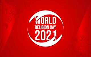 vetor do dia mundial da religião 2021