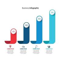 modelo de infográfico de vetor para diagramas, gráficos, apresentações, gráficos, conceitos de negócios.