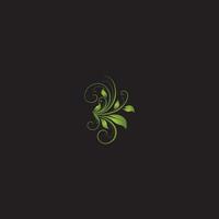 ícone abstrato da flor do logotipo. modelo de design. florescer planta plana vetor