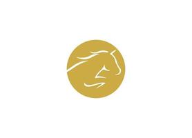 modelo de ícone de vetor de logotipo de cavalo