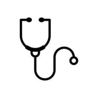 ícone Stetoskop - médico e saudável vetor