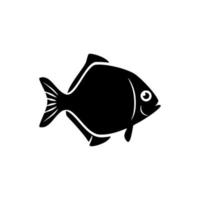 ícone de peixe. símbolo animal de água - modelo de logotipo de vetor. vetor