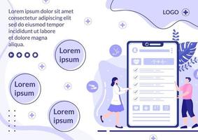 modelo de folheto de check-up médico ilustração de design plano de saúde editável de fundo quadrado para mídia social, cartão de felicitações ou web vetor