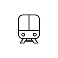 trem, locomotiva, ícone da linha de transporte, vetorial, ilustração, modelo de logotipo. adequado para muitos propósitos. vetor