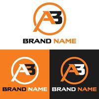 logotipo da letra ab - design mínimo de logotipo vetor