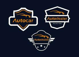 inspiração para o design do logotipo do revendedor automotivo vetor