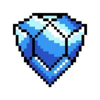 diamantes de pixel de vetor. estilo pixel art. 8 bits vetor