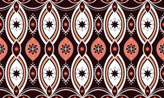 bordado de padrão étnico geométrico .carpet, papel de parede, roupas, embrulho, batik, tecido, estilo de bordado de ilustração vetorial. vetor