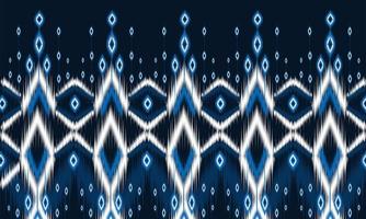 ikat ornamento de folclore geométrico com diamonds.design forbackground, tapete, papel de parede, roupas, embrulho, batik, tecido, ilustração vetorial. estilo bordado. vetor