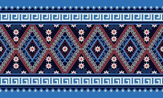 padrão geométrico étnico oriental sem costura design tradicional para plano de fundo, tapete, papel de parede, roupas, embrulho, batik, tecido, ilustração vetorial. estilo bordado. vetor