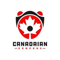 logotipo do vetor escudo canadense