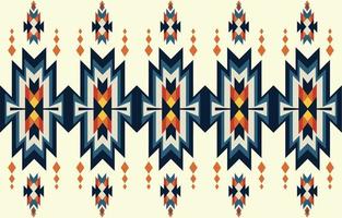 impressão de padrão étnico de ornamento tribal colorido vetor
